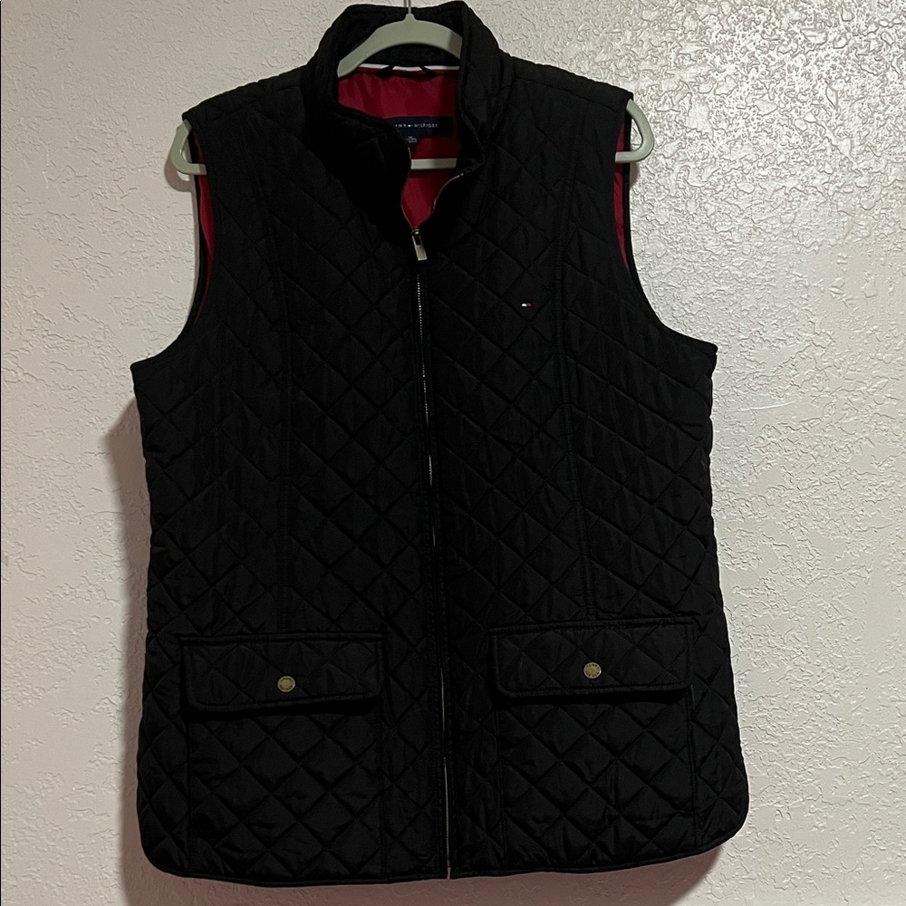 Tommy Hilfiger Black Quilted Women's Vest